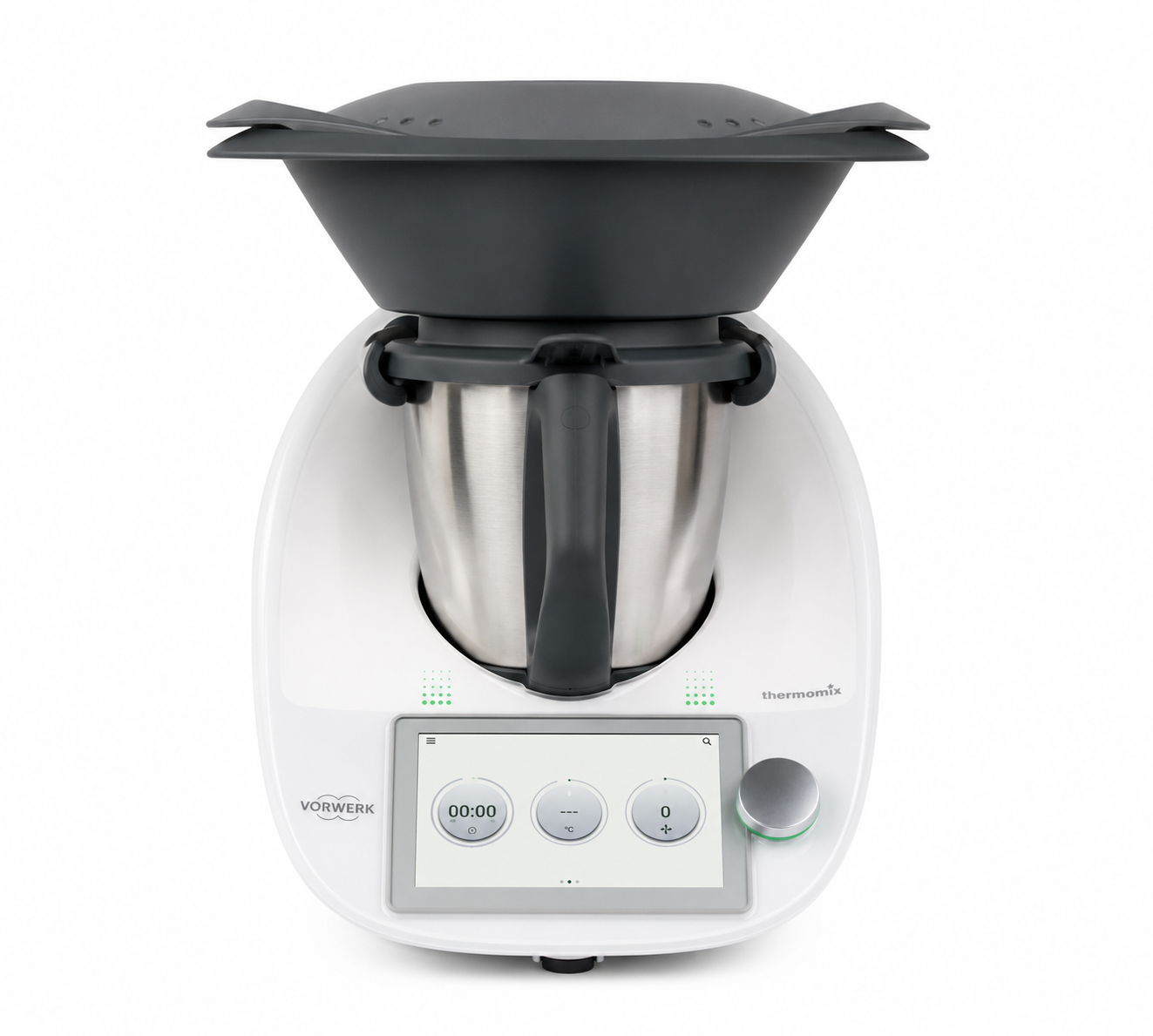 Refurbished Thermomix TM6 kitchen machine on a white background